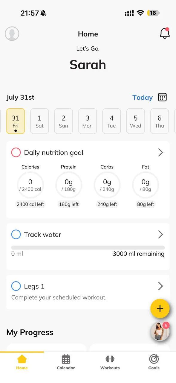 nutrition goals